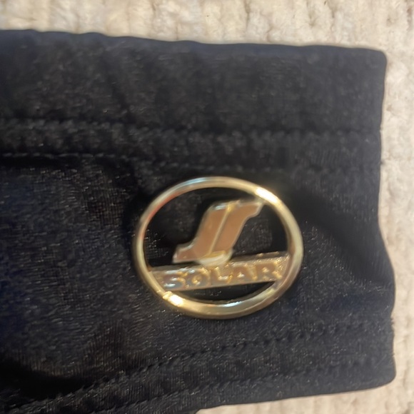 Vintage solar bikini black swimsuit 2 piece bathing suit Germany size 34C 11 12 - Picture 4 of 16